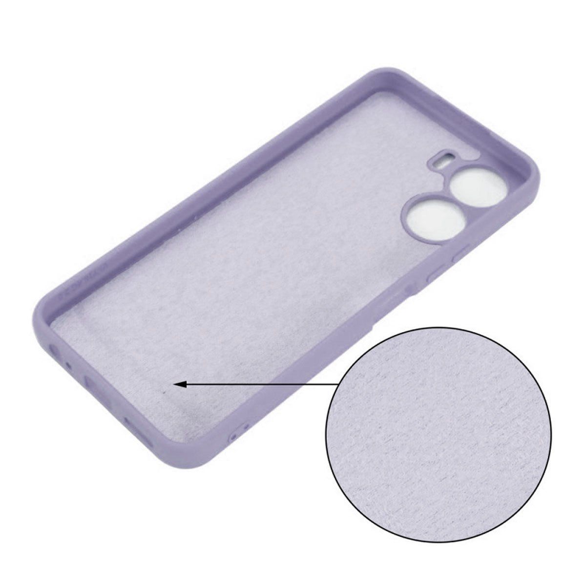 JOIGO - Carcasa Para Vivo Y16 Goma Azul