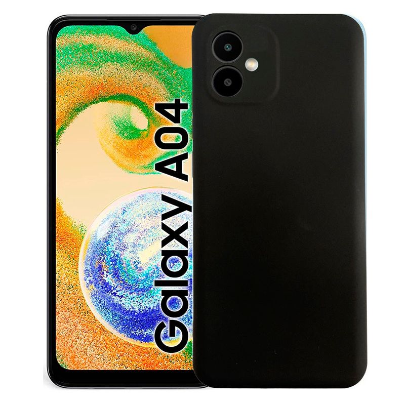 JOIGO - Carcasa Para Samsung A04 Goma Negro.