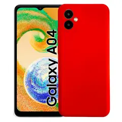 JOICO - Carcasa Para Samsung A04 Goma Rojo