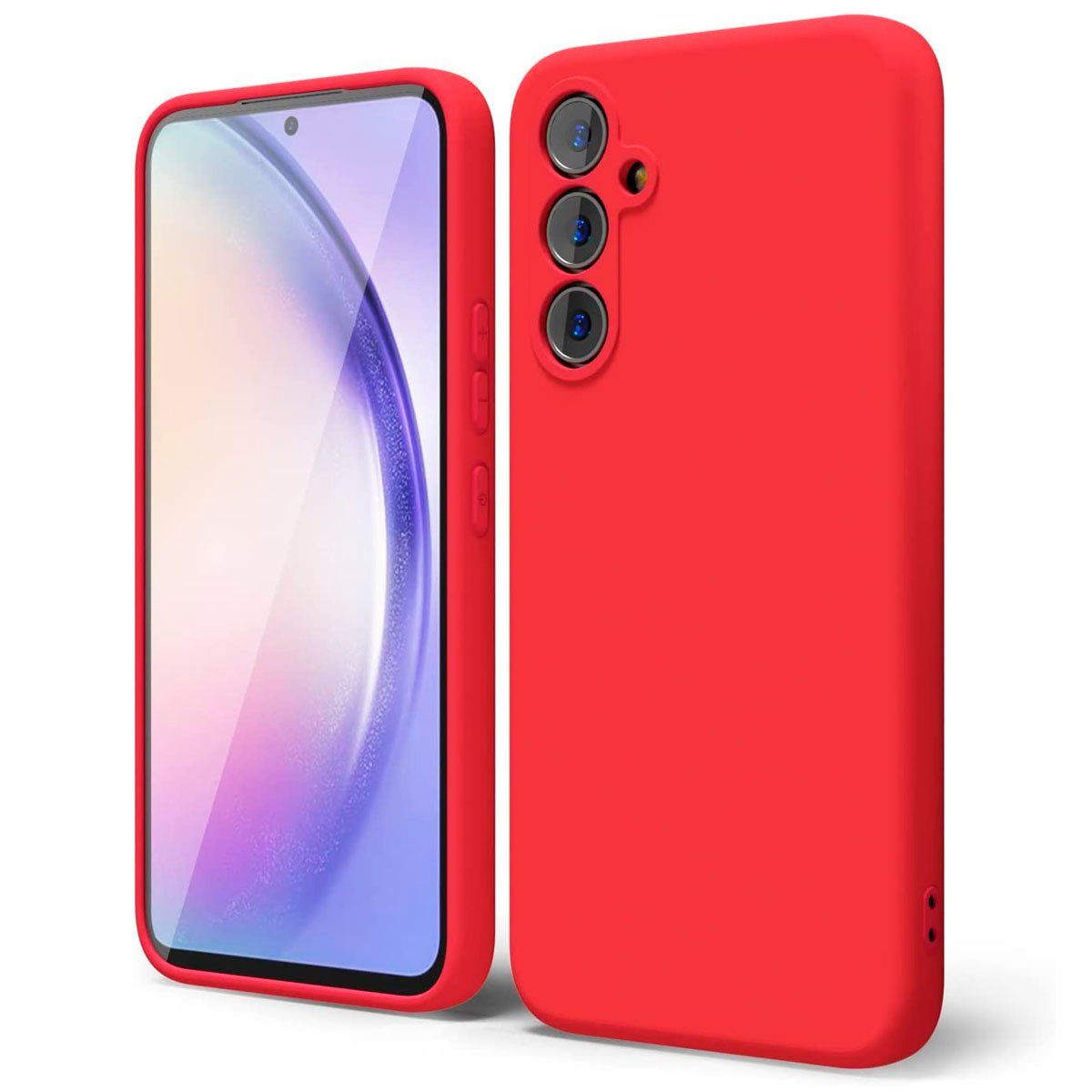 JOIGO - Carcasa Para Samsung A24 Goma Rojo