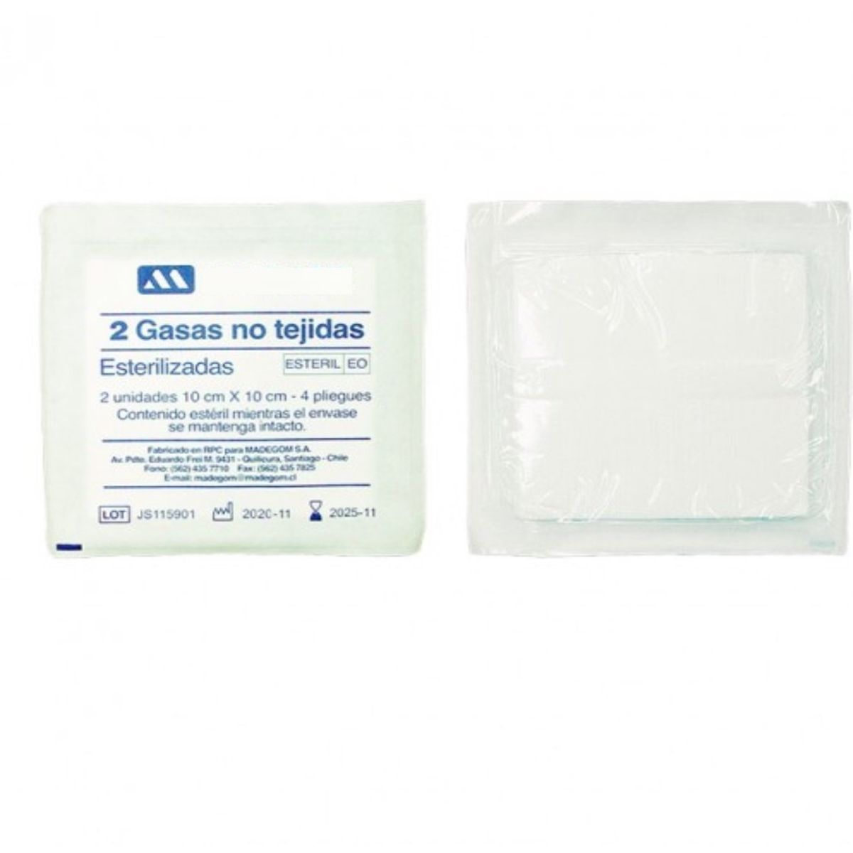 GENERICO - Gasa Esteril Apósito Curación 10x10 Cm Caja X 100 Unidades