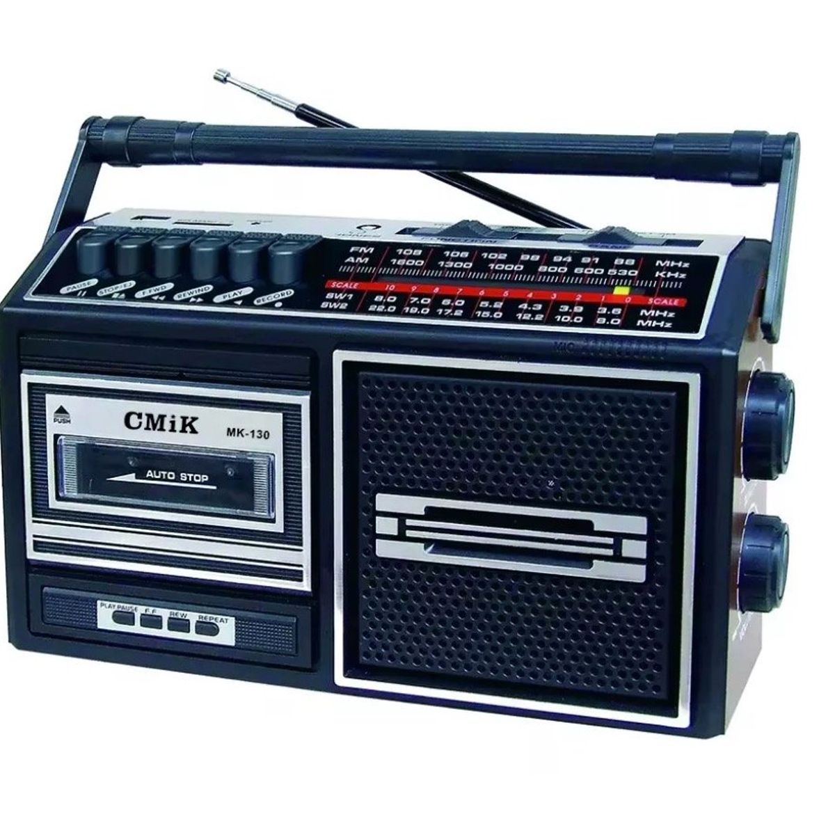 GENERICO - Radio Vintage Portatil Bluetooth Sd Usb Cmik Mk130