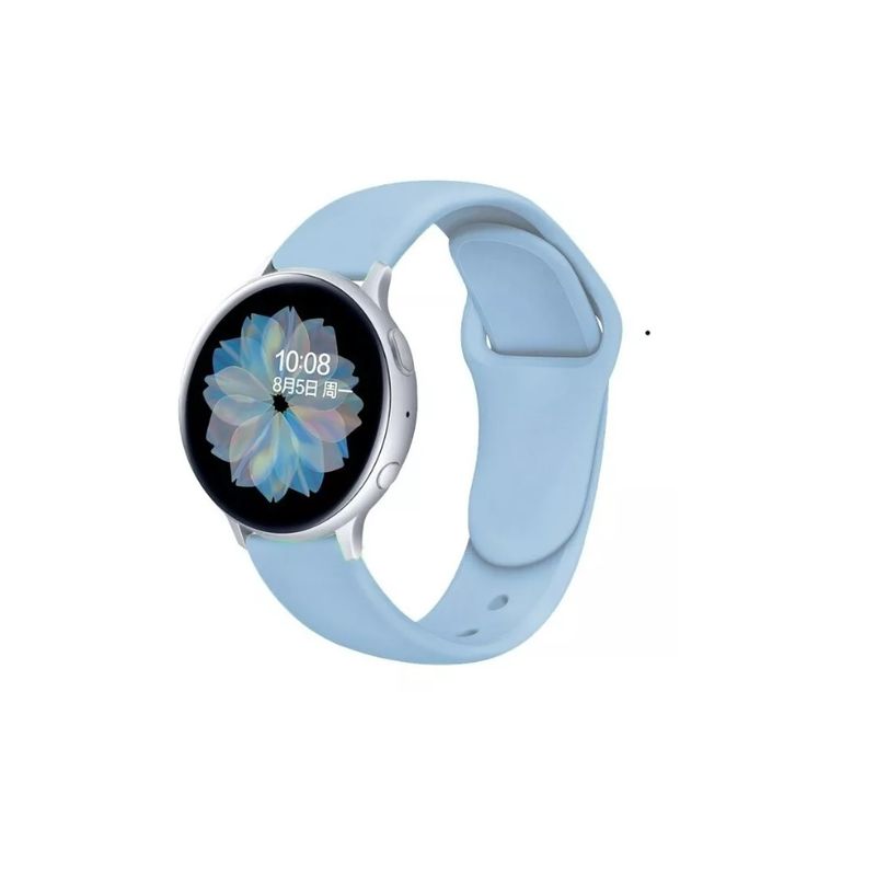 GENERICO - Correa De Silicona Para Samsung Gear S3 Classic 46mm - 22mm-CELESTE