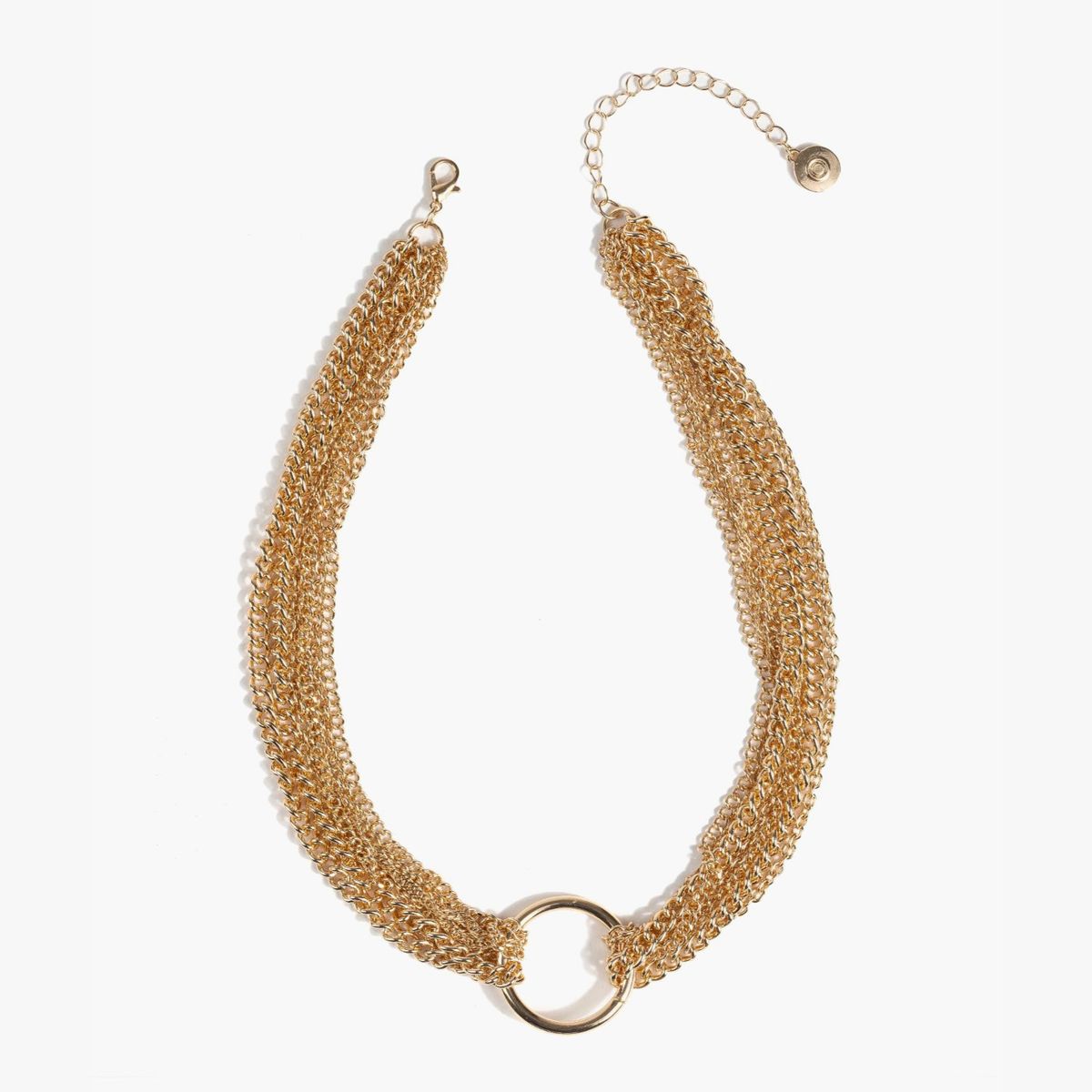 LOUNGE - Collar Multi Cadena Con Argolla