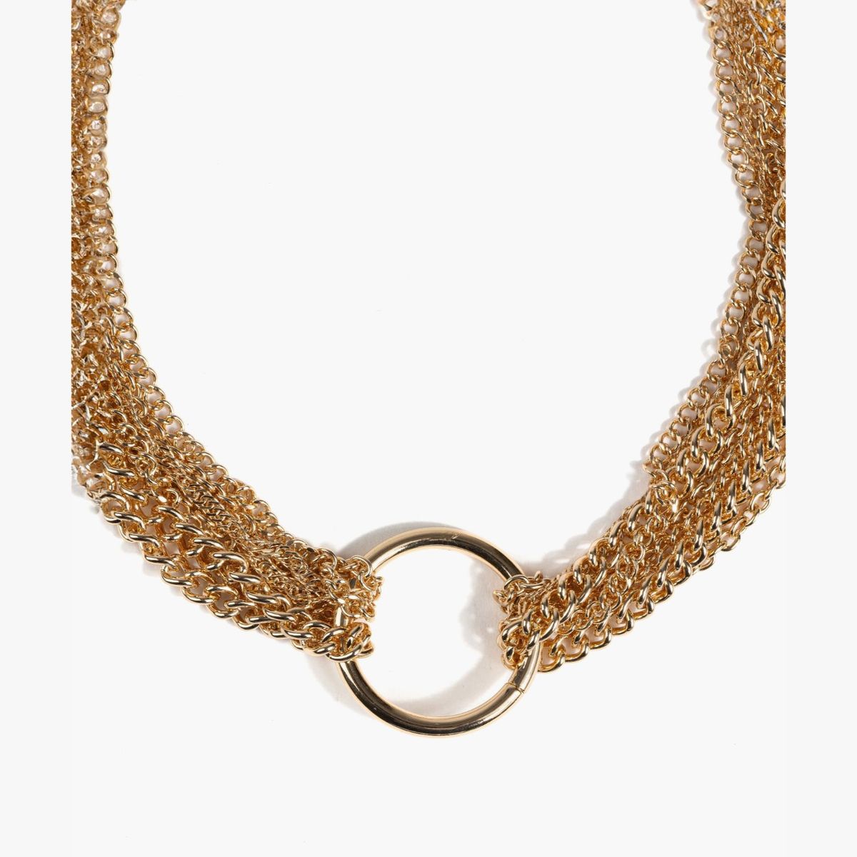 LOUNGE - Collar Multi Cadena Con Argolla
