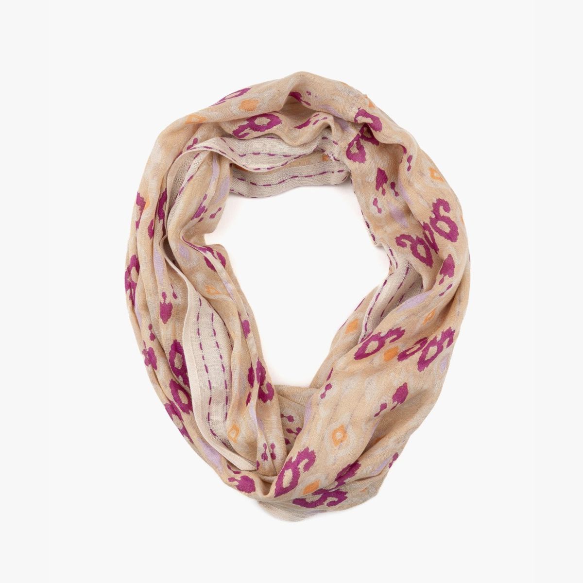 LOUNGE - Bufanda Infinito Étnico Y Líneas Boho