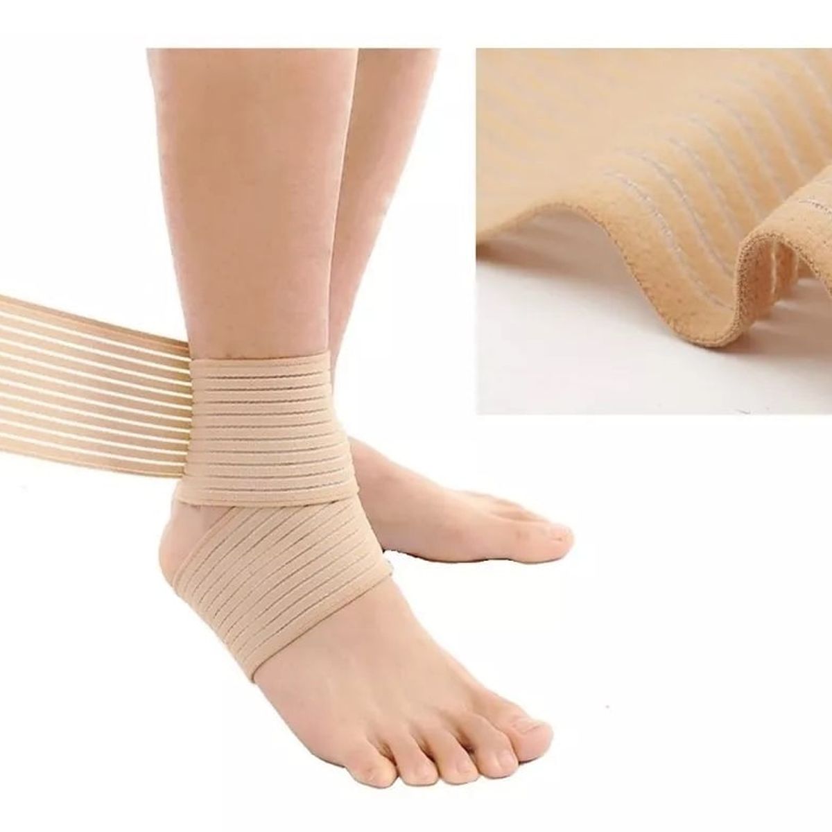 GENERICO - 2 Vendas Elásticas De Compresión Para Tobillo Codo Rodilla