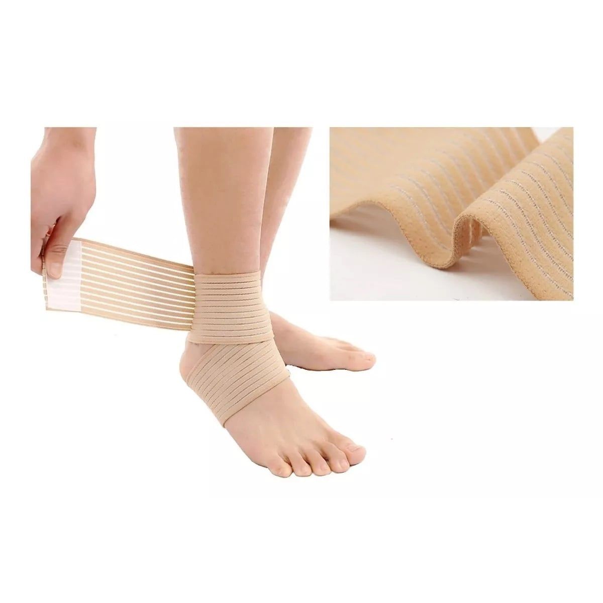 GENERICO - 2 Vendas Elásticas De Compresión Para Tobillo Codo Rodilla