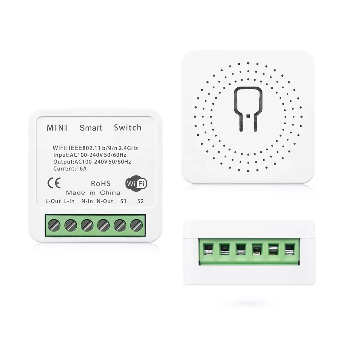 VHOME - Modulo Interruptor o Enchufe Wifi Vhome Mini 16A 924 Alexa Google