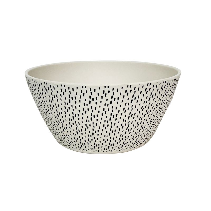 DECOGREEN - Bowl Redondo BioBamboo 15x7 cm Puntos