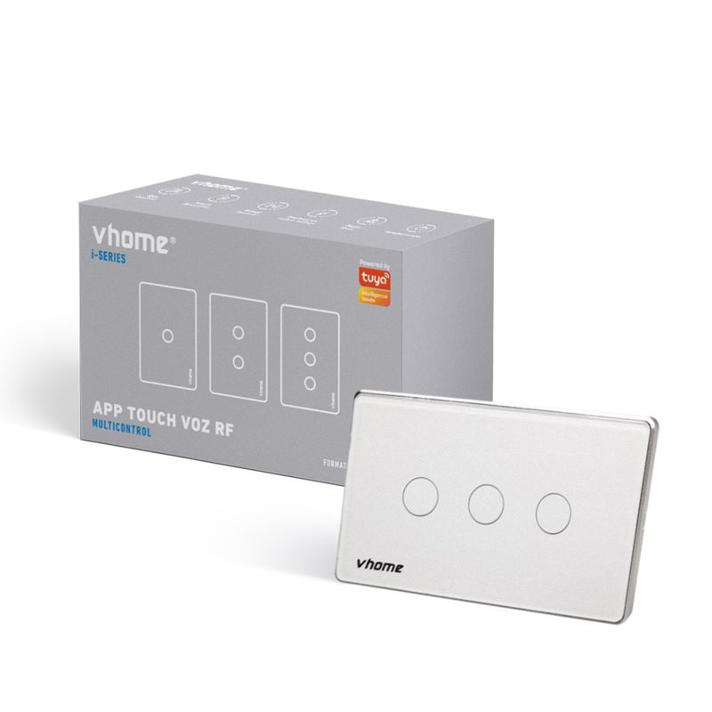 VHOME - Interruptor Wifi RF Vhome Design Vector 3 Canales