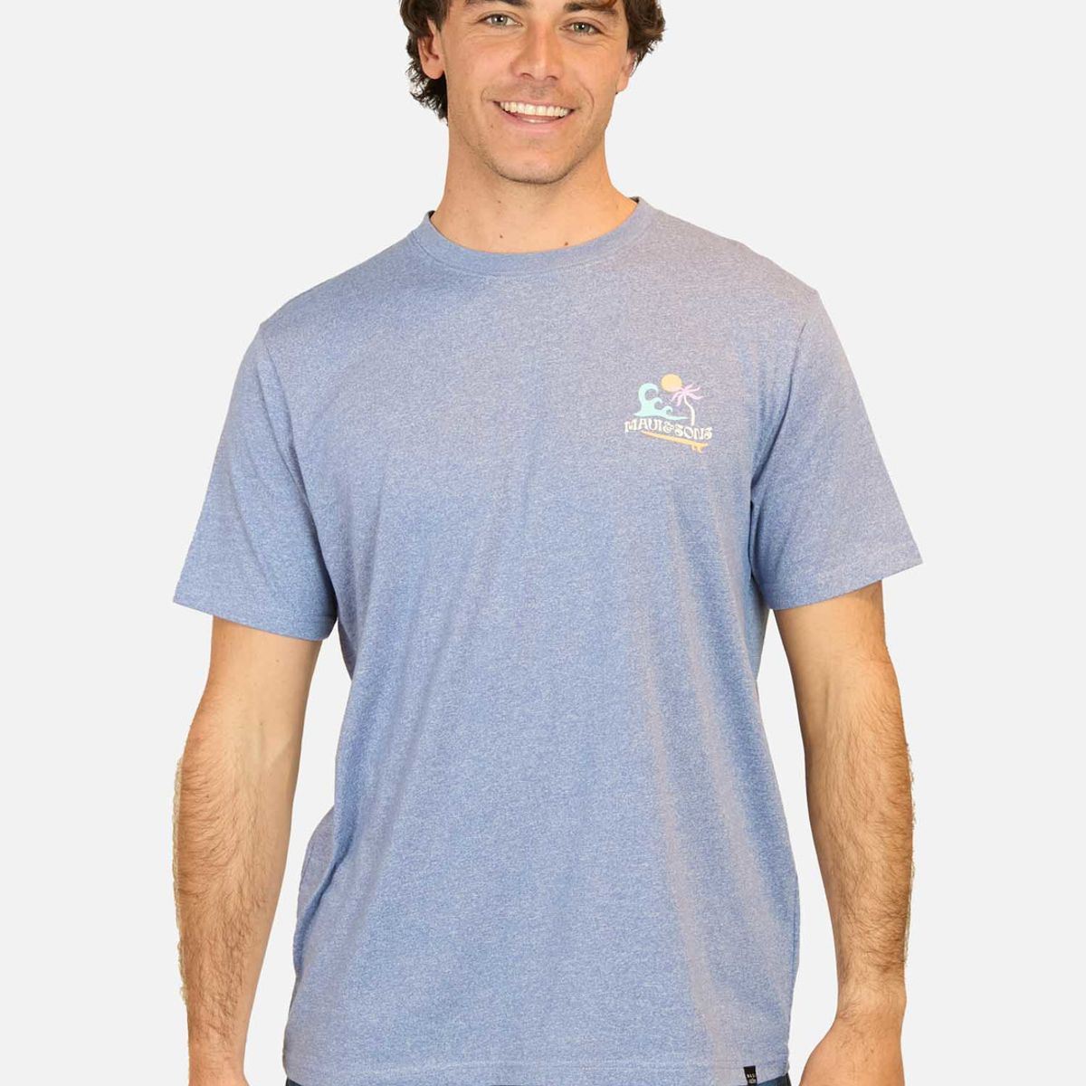 MAUI AND SONS - Polera MC Maui Beach Morado Hombre Maui And Sons