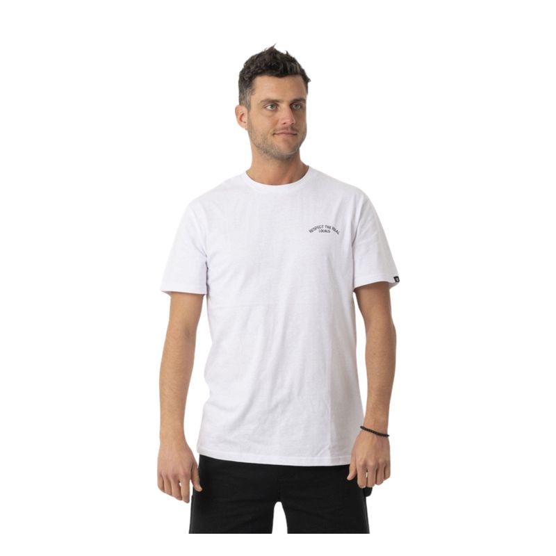 STOKED - Polera Icon Reciclada Hombre Blanco