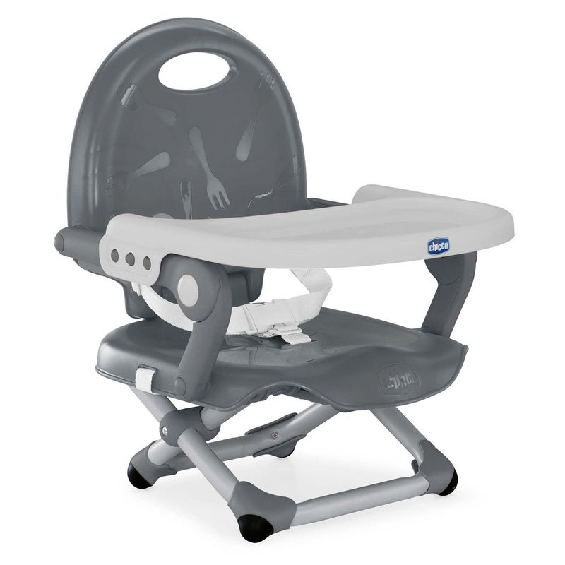 CHICCO - Silla de comer tipo booste Pocket Snack de Chicco,  Grey
