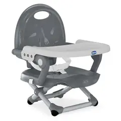 CHICCO - Silla de comer tipo booste Pocket Snack de Chicco, Grey
