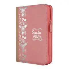 SOCIEDADES BIBLICAS UNIDAS - Biblia Reina Valera 1960 Compacta Letra 10 puntos Color Rosa y Beige