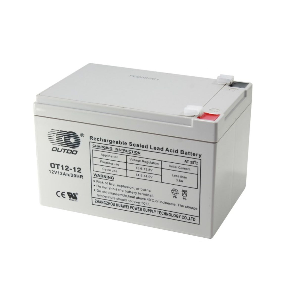 GENERICO - Batería recargable 12 volt / 12 amperios