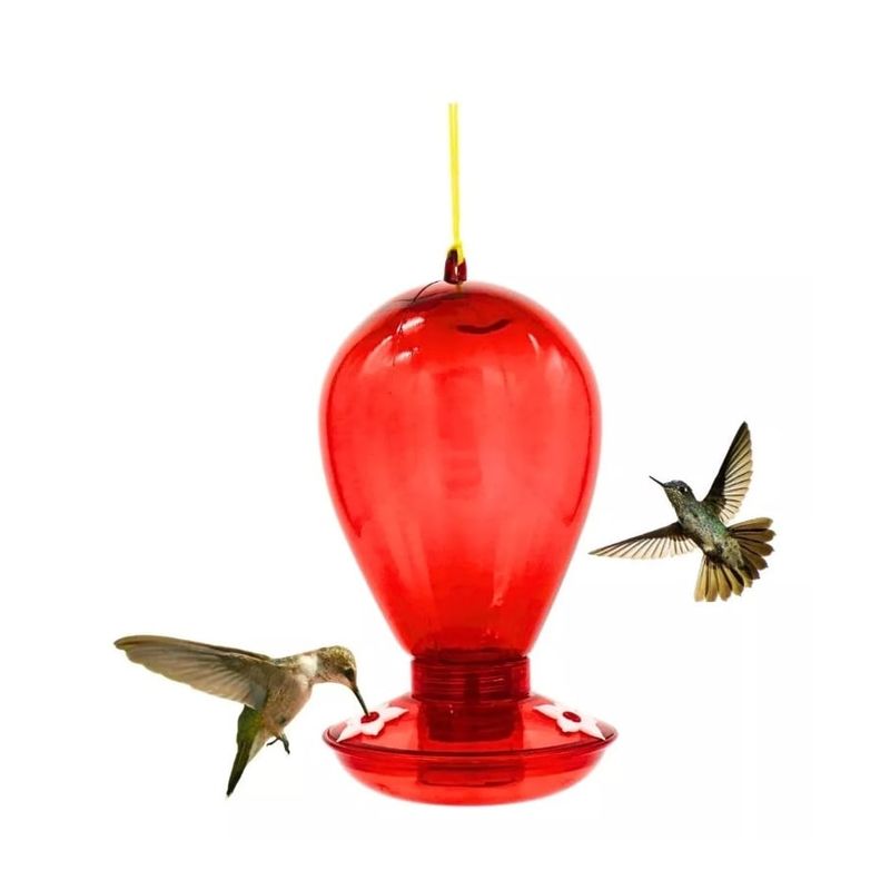 GENERICO - Bebedero Colibrí Picaflor Rojo 1l Aves