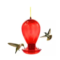 GENERICO - Bebedero Colibrí Picaflor Rojo 1l Aves