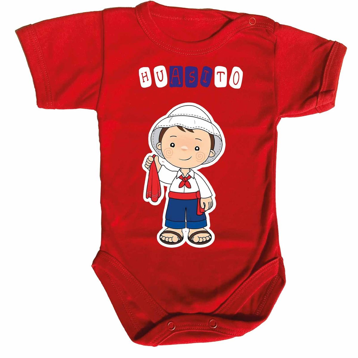 GENERICO - PILUCHOS BODY DE BEBE FIESTAS PATRIAS HUASITO