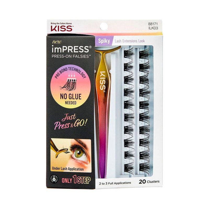 KISS - Pestañas Racimo Impress Press On Spiky Aplicador