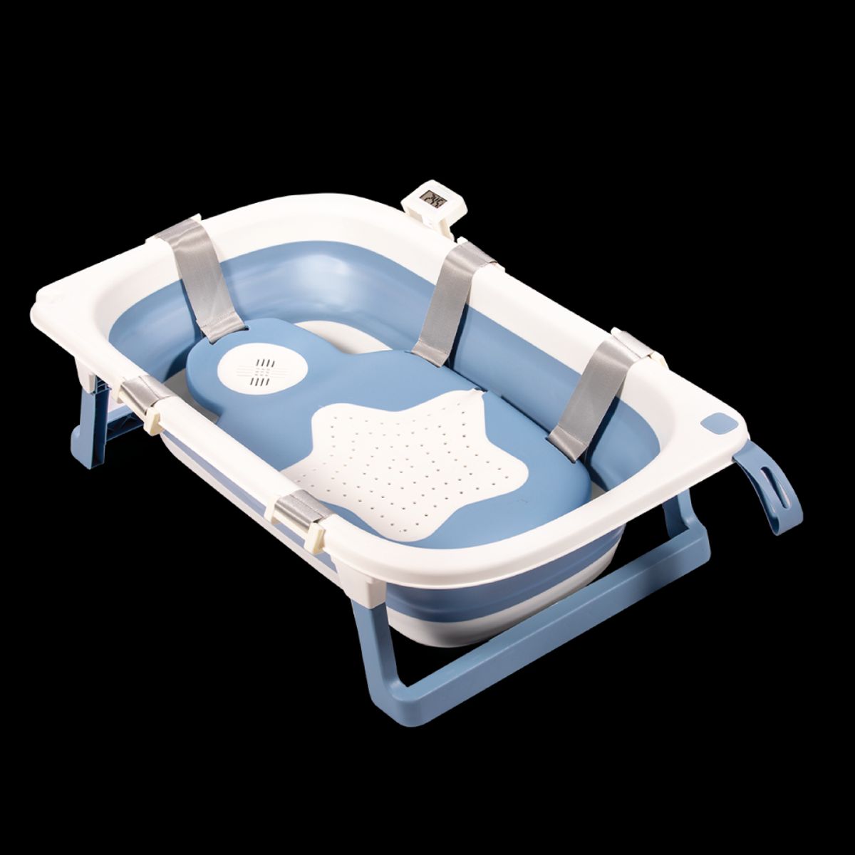 PIKABOO - Tina de Baño Plegable para Bebes de Pikaboo Dakota Azul