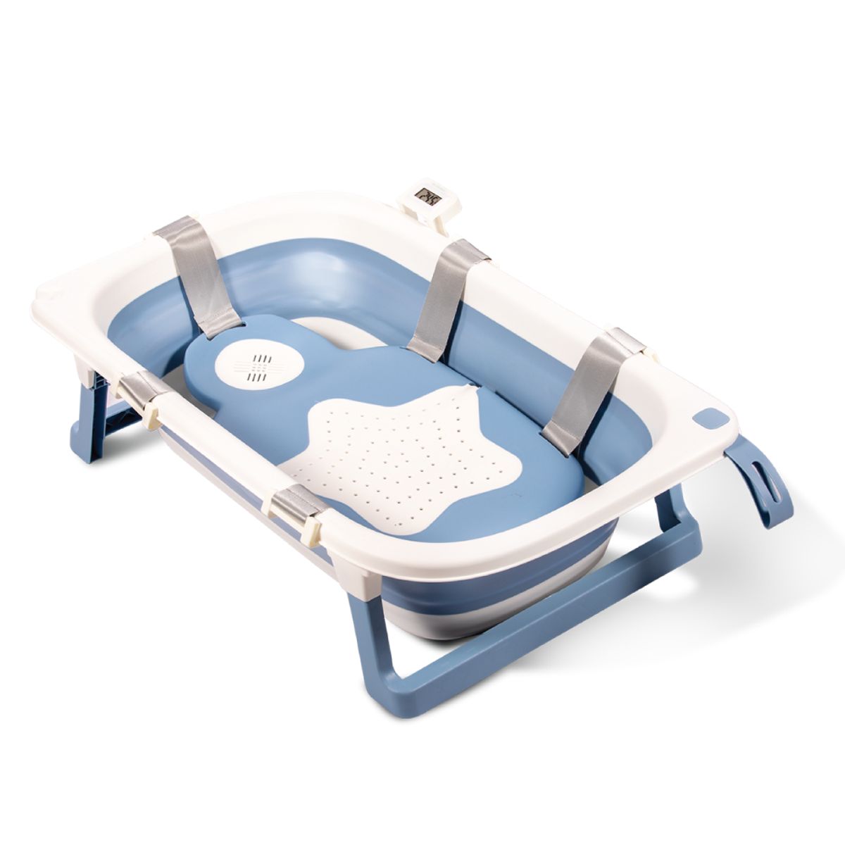 PIKABOO - Tina de Baño Plegable para Bebes de Pikaboo Dakota Azul