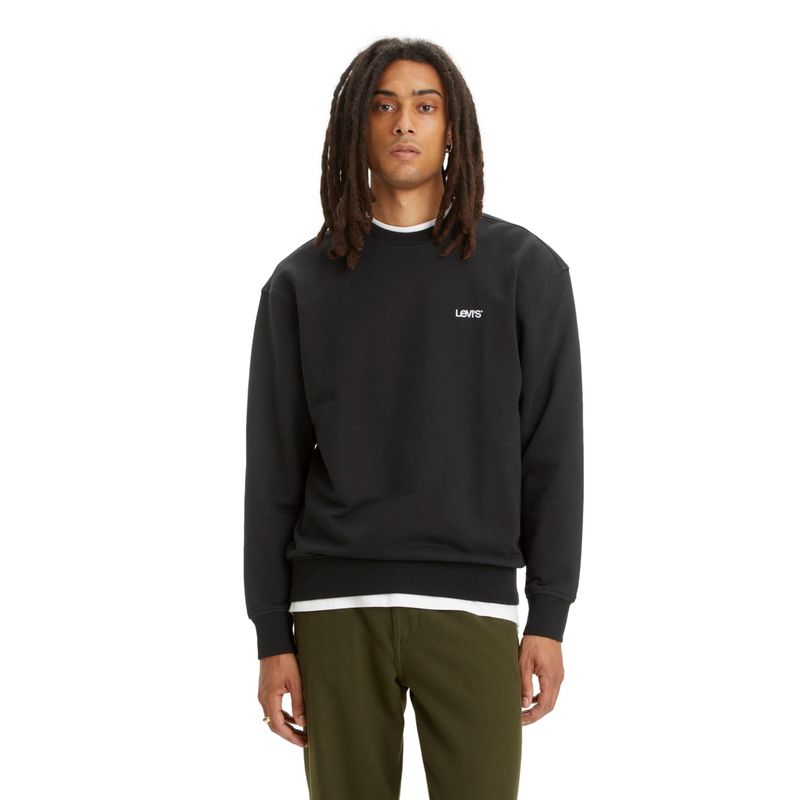 LEVIS - Polerón Hombre Cuello Redondo Negro Levis
