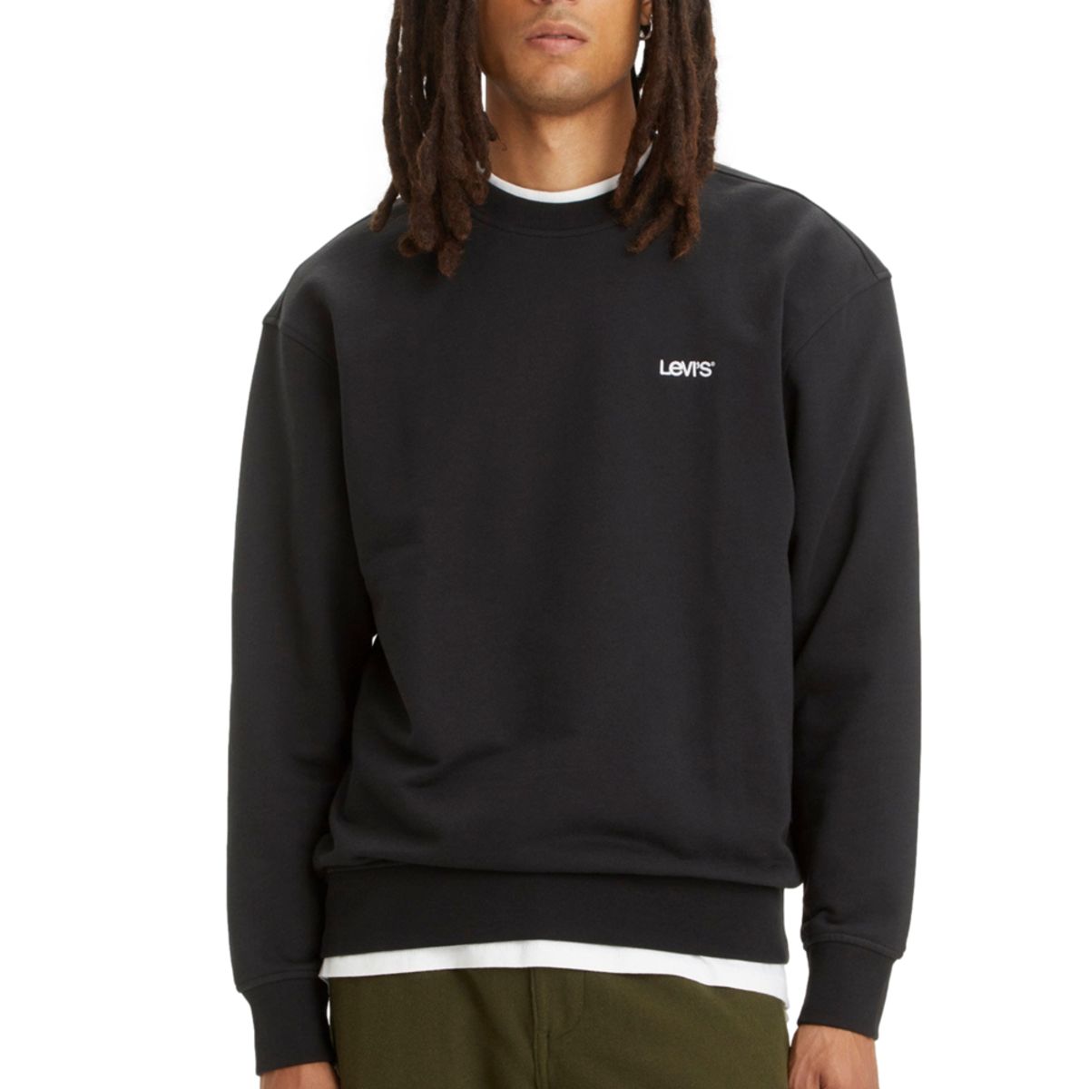 LEVIS - Polerón Hombre Cuello Redondo Negro Levis