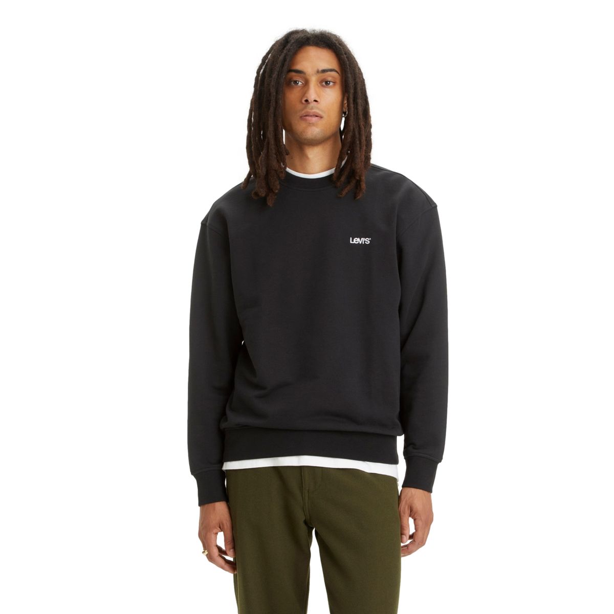 LEVIS - Polerón Hombre Cuello Redondo Negro Levis