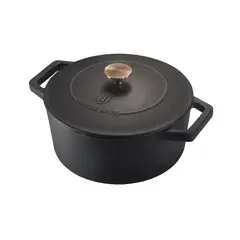BERLINGER HAUS - Cacerola de hierro fundido Ø 20 cm, color negro mate