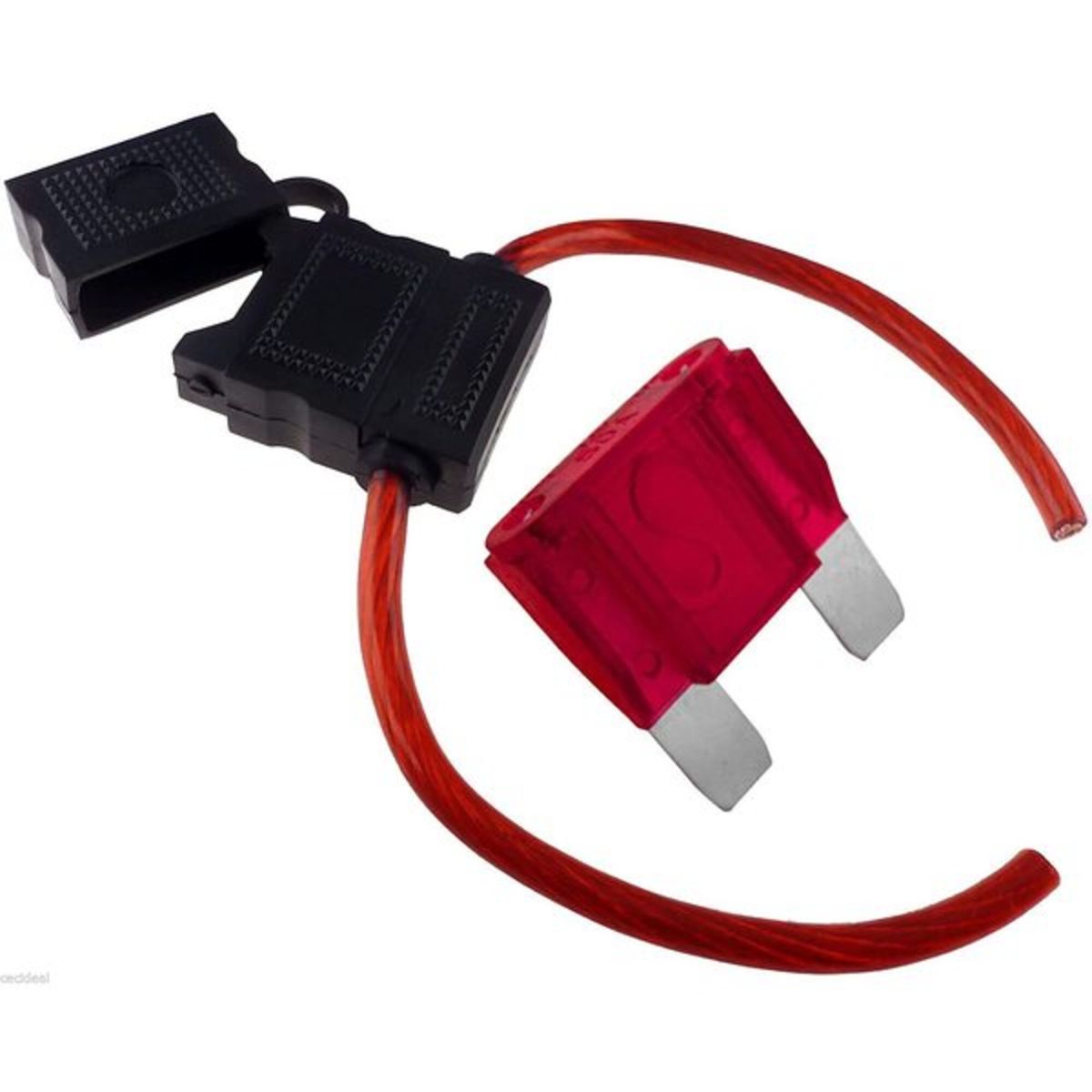 GENERICO - Porta Fusible Tipo Ato Con Tapa Y Fusible 10a