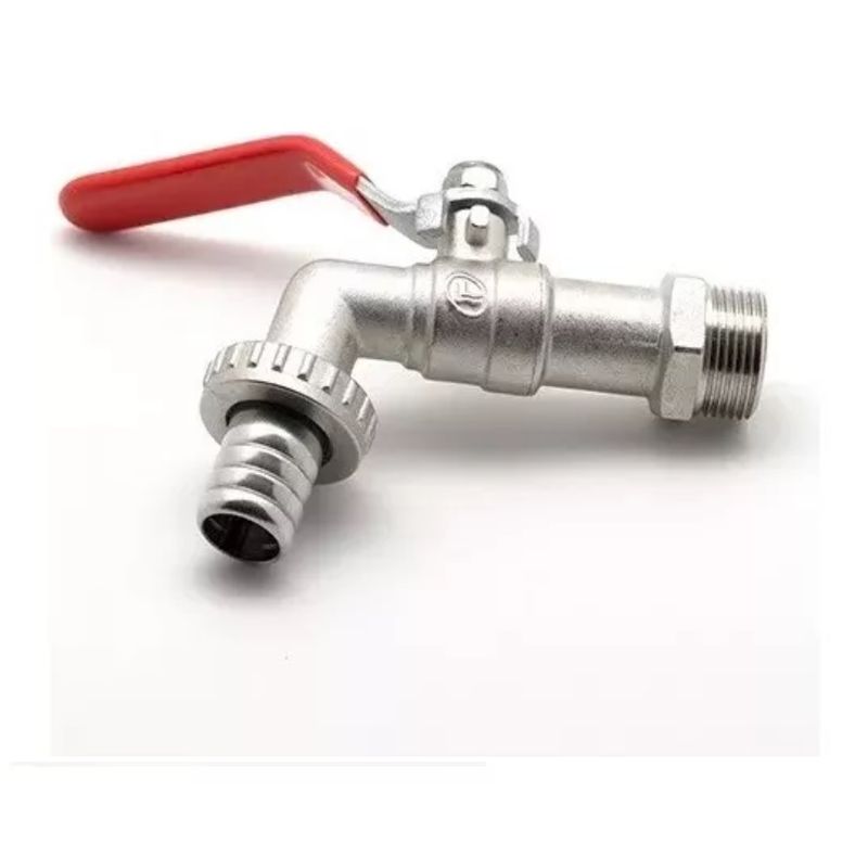 GENERICO - Llave De Paso Grifo Bola Jardin Metalica 34  Lavadora 34