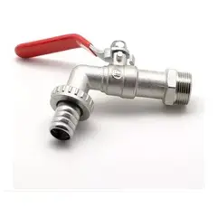 GENERICO - Llave De Paso Grifo Bola Jardin Metalica 34 Lavadora 34