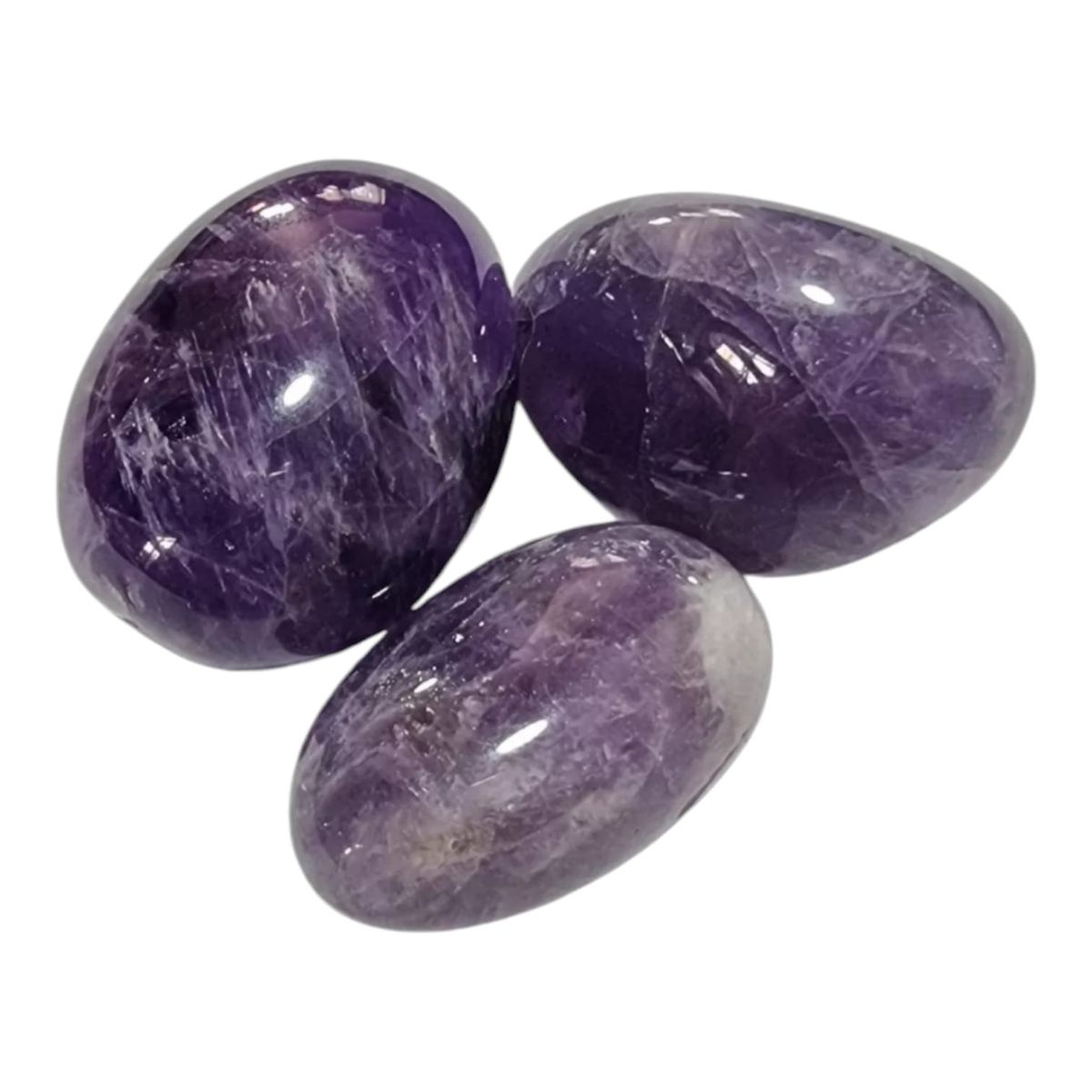 GENERICO - Set Piedras Amatista. 3 Unidades