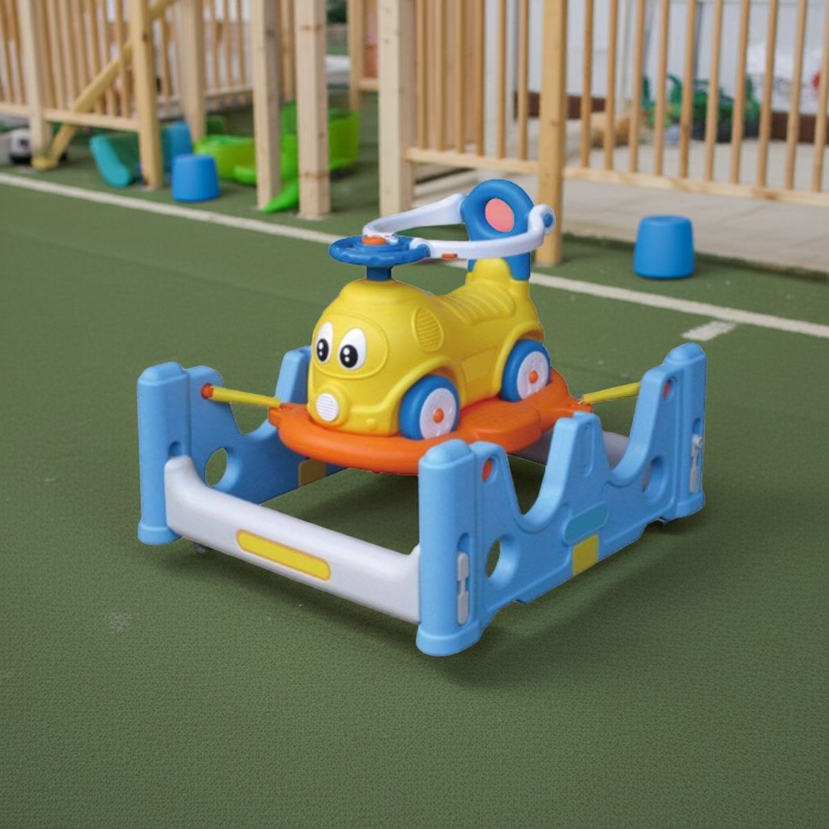 IGPRO - Auto 3 en 1 Saltarin y Balancin Azul