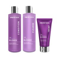 Shampoo + Acondicionador + Mascara Perfect Blonde Pravana.-
