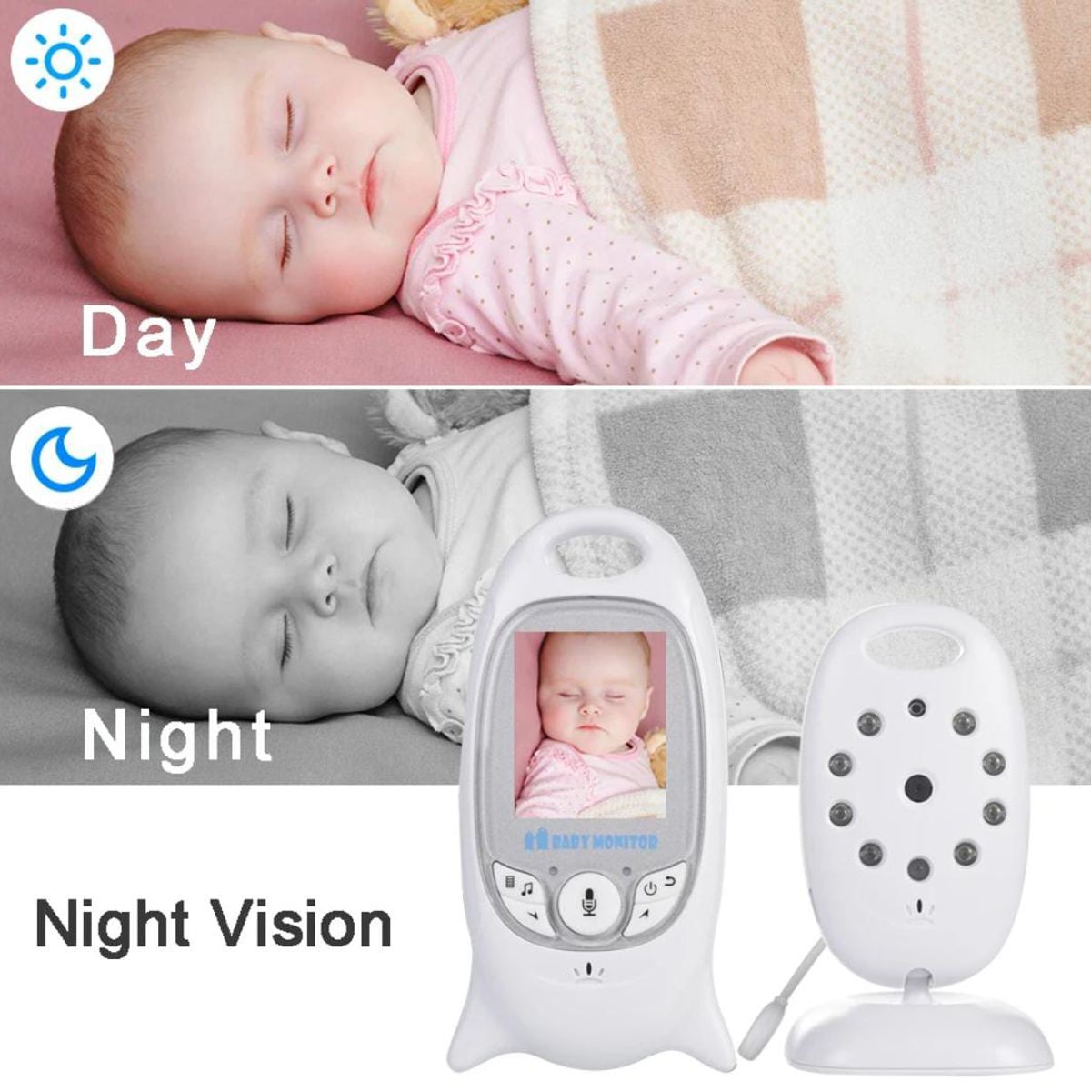 GENERICO - CAMARA MONITOR DE BEBE BIDIRECCIONAL