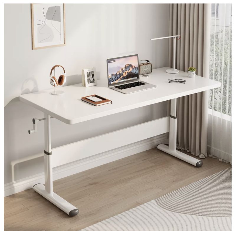 HOMER DESIGN - Escritorio Gamer Altura Ajustable manual 140cm X 60-86cm X 60cm