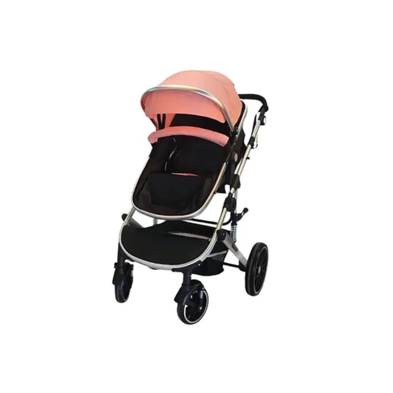 KIDSCOOL - COCHE CUNA LUX 3 EN 1 ( ROSADO)
