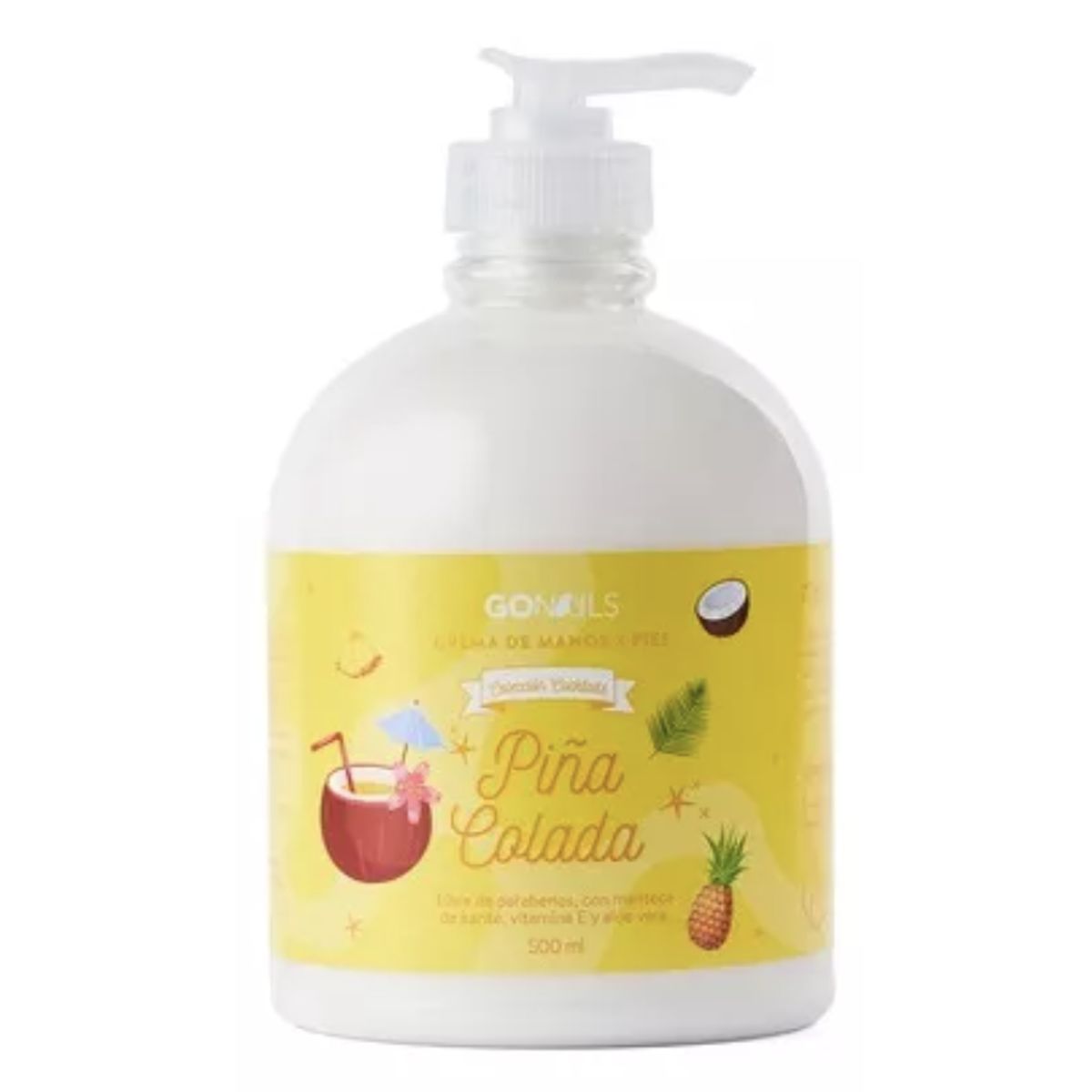 GO NAILS - GO NAILS Crema de manos y pies 500ml - Piña Colada