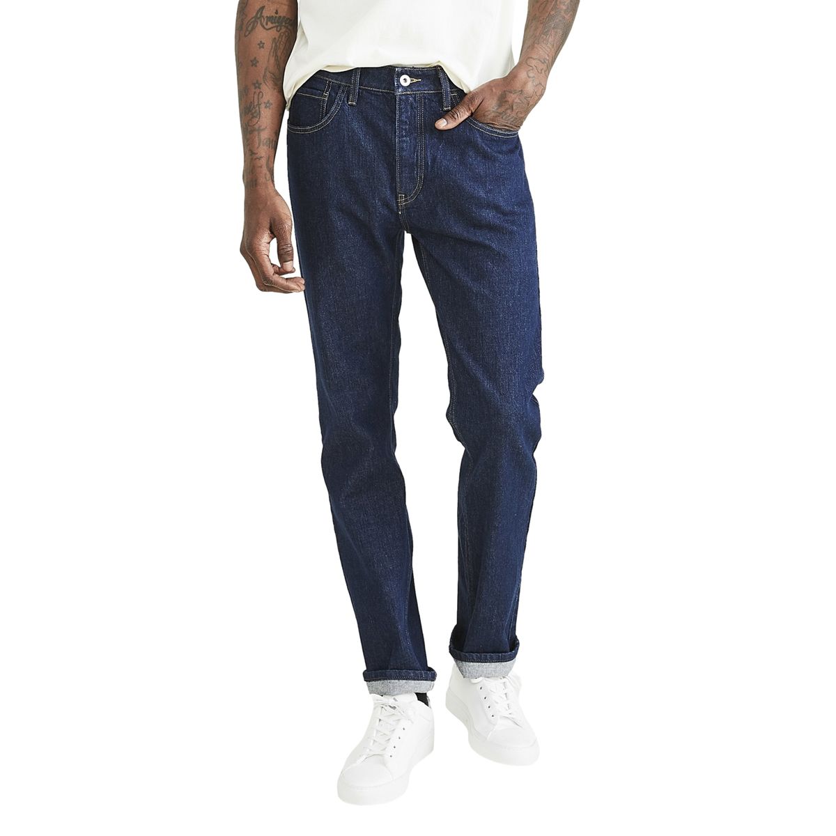 DOCKERS - Pantalón Hombre Jean Cut Slim Fit Azul Oscuro Dockers