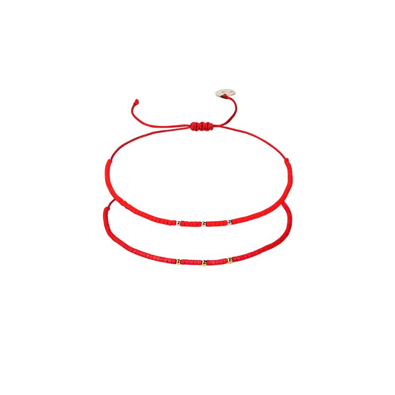 ZAZU - Pack 2 Pulseras Rojas Dúo