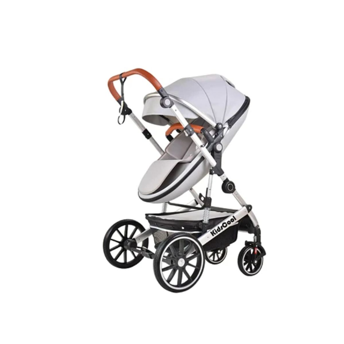 KIDSCOOL - Coche Cuna Egg 3 En 1(Gris)