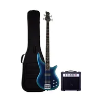 Bajo Eléctrico Azul + Amplificador 20 W