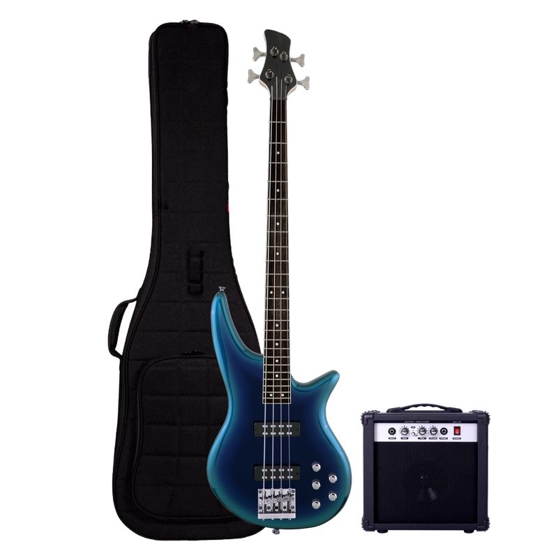 FIDDLER - Bajo Eléctrico Azul Fiddler + Amplificador 20 W