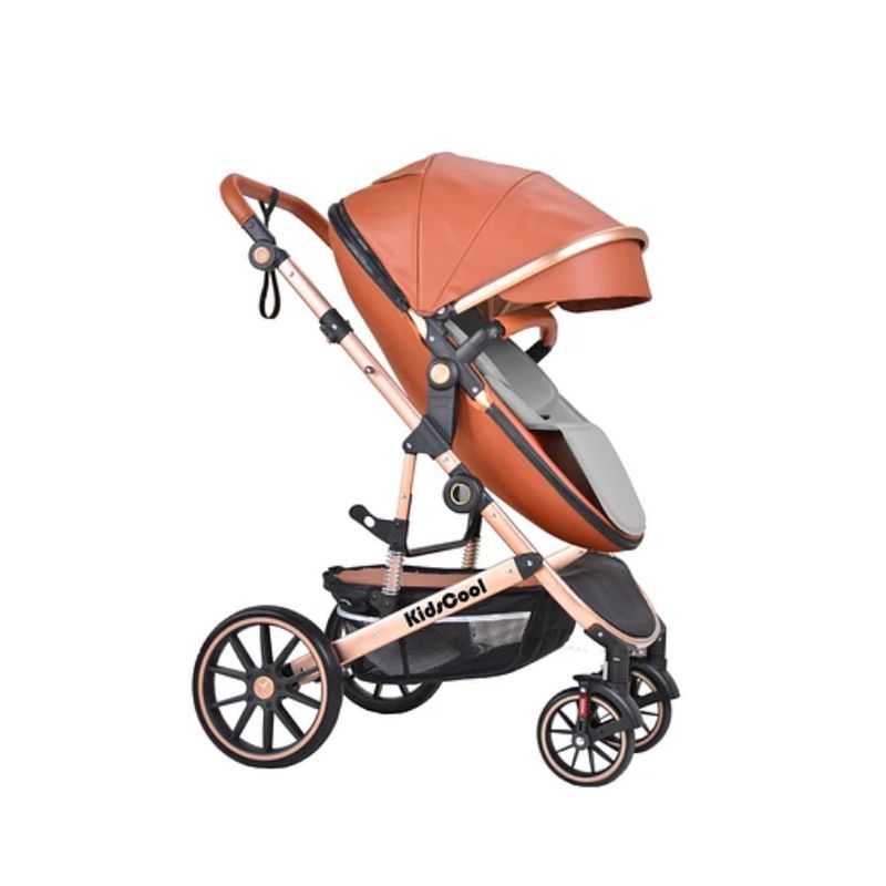 KIDSCOOL - COCHE CUNA EGG 3 EN 1 (CAFÉ)