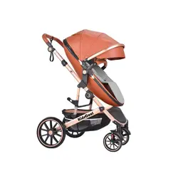 KIDSCOOL - COCHE CUNA EGG 3 EN 1 (CAFÉ)