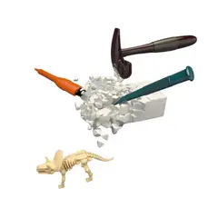 GENERICO - Juego de Excavación Fósiles Dinosaurio 6en1 con Herramientas