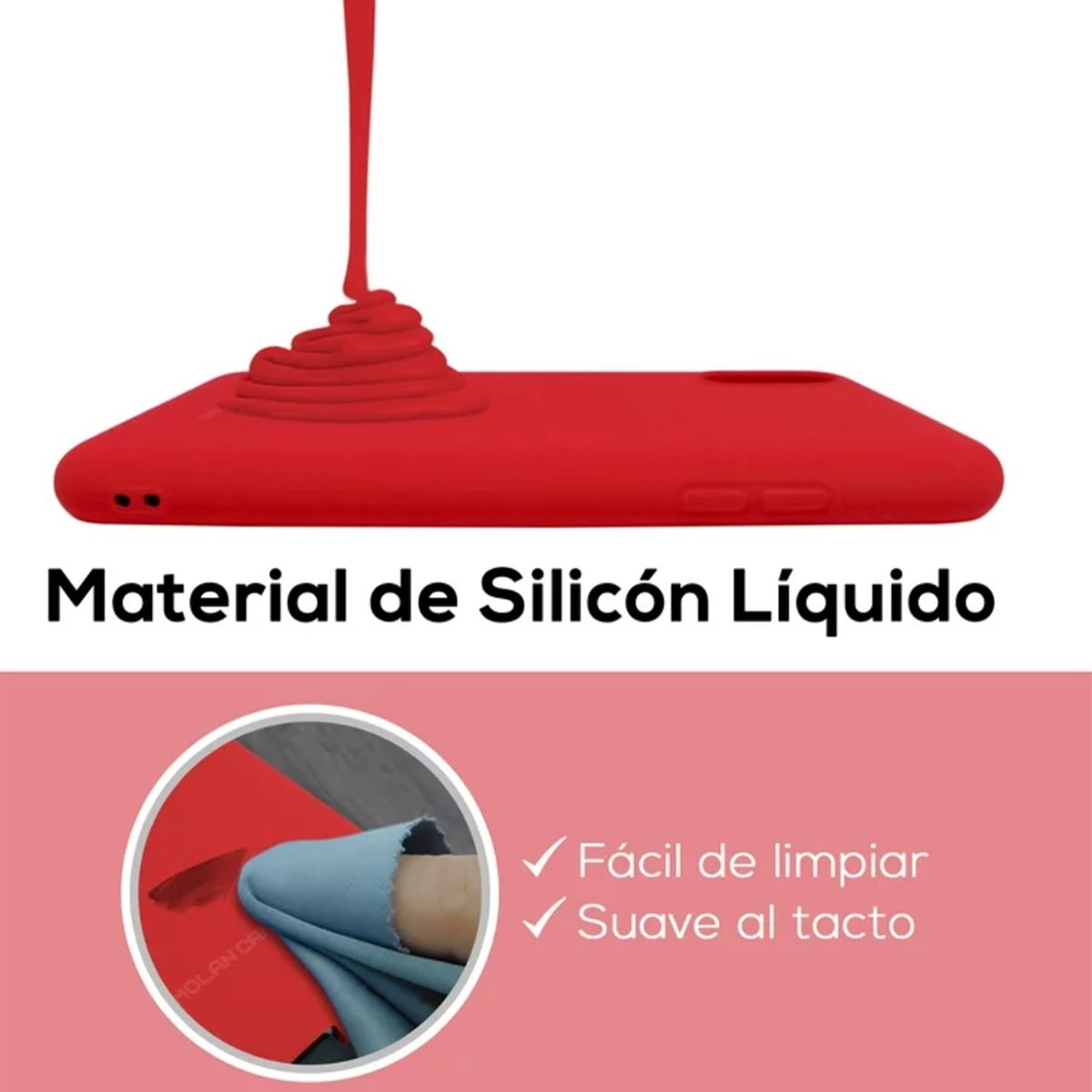 JOIGO - Carcasa Funda Para Motorola G51 Goma  Azul